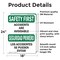 Signmission Safety Culture Sign, 18 in Width, Vinyl Decal, Rectangle, Bilingual OS-2PACK-SF-D-1824-L-10730 - alternate 5